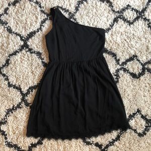 Xhilaration One Shoulder Black Dress